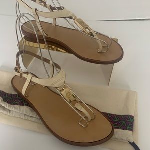 Tory Burch Sandals with gold accent.